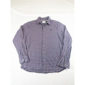 Timberland Men's‎ Small Plaid Flannel Shirt Long Sleeve Button-Up Workwear